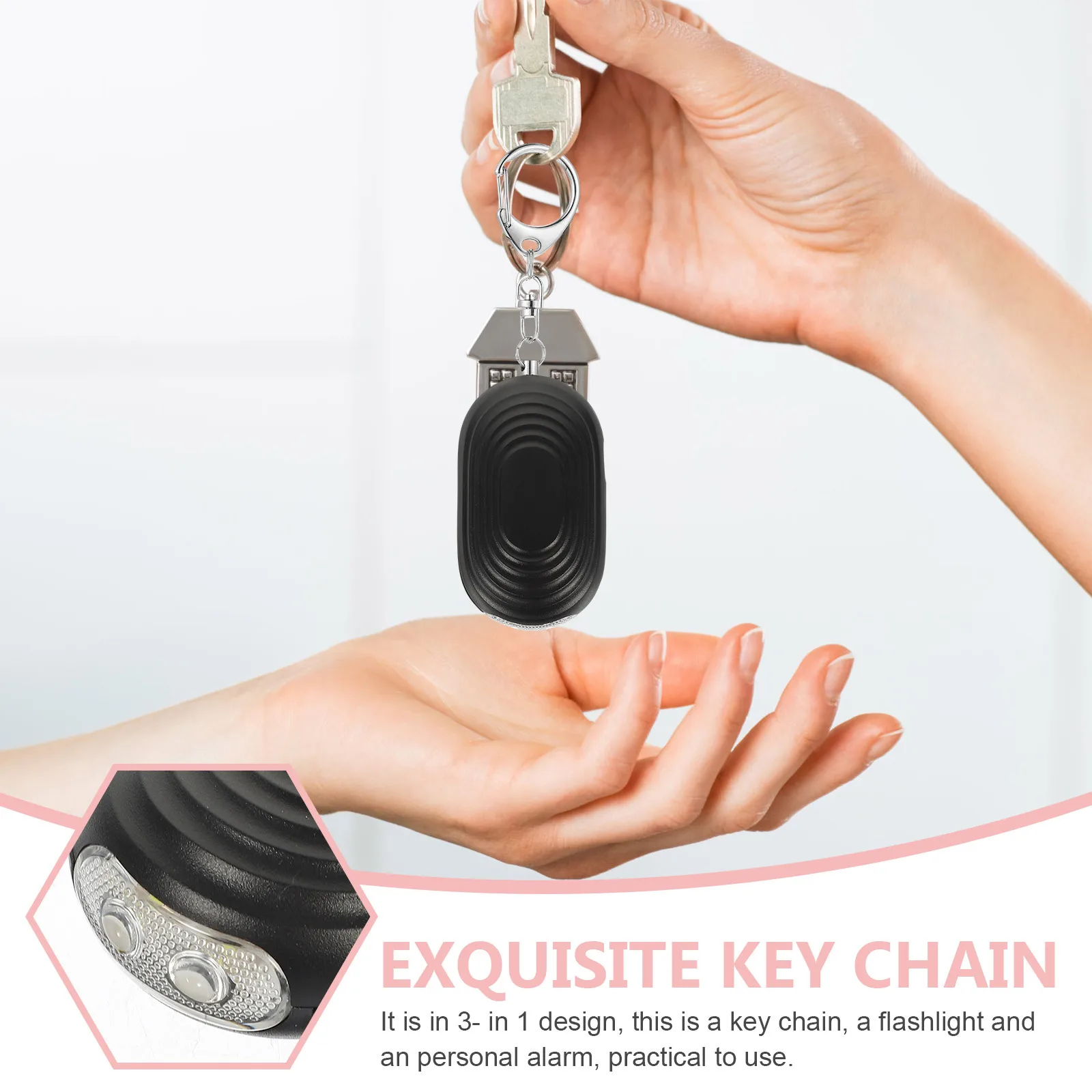 Outdoor Protection Alarm Attack Alarms for Women Personal ABS Female Device LED