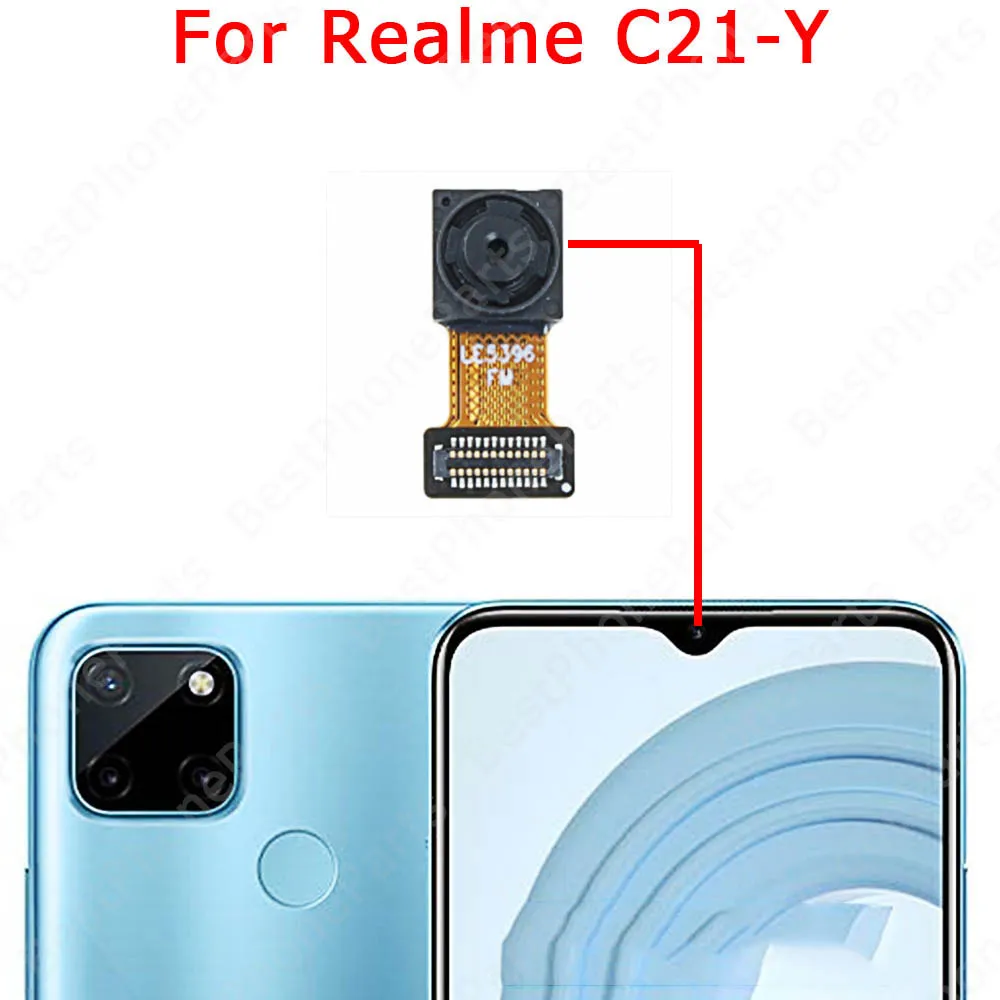 Front Rear Camera Module For Realme C3 C11 2021 C21 C21Y C25Y C30 C31 C35 Facing Selfie Back View Camera Flex Cable