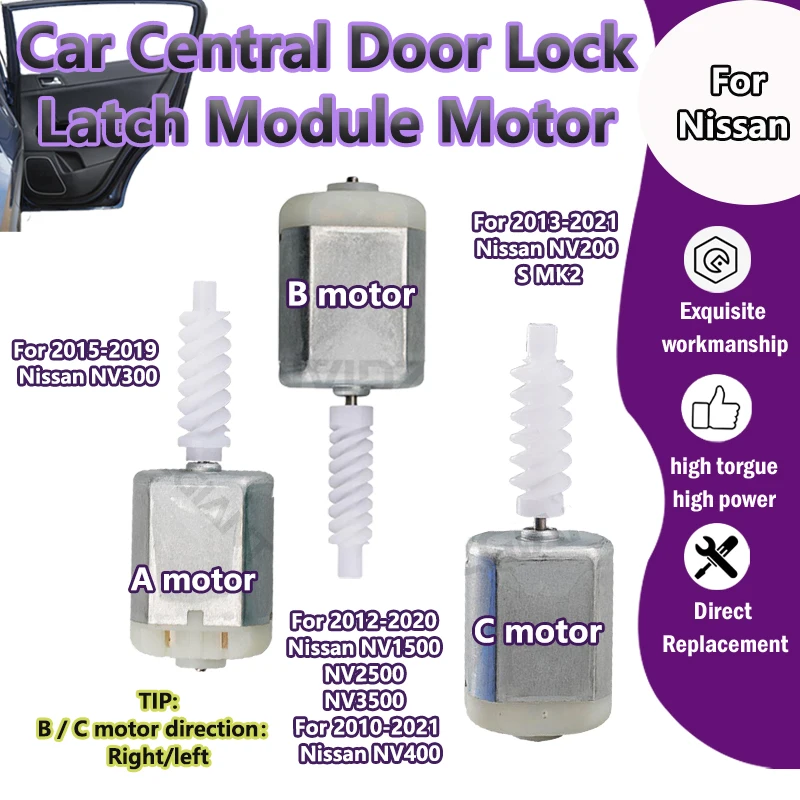 

FC-280SC-18180/VD117Y28 Car Door Lock Latch Module Motor maintain For Nissan NV300/NV1500 NV2500 NV3500/NV400/NV200