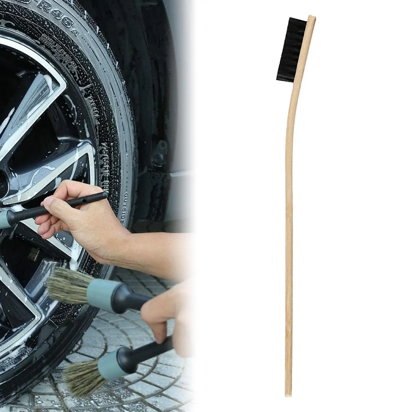 

Car Tire Brush, Wheel Cleaning Brush, Sturdy, Tire Cleaning Brush for Cleaning Auto Detailing Car Tires