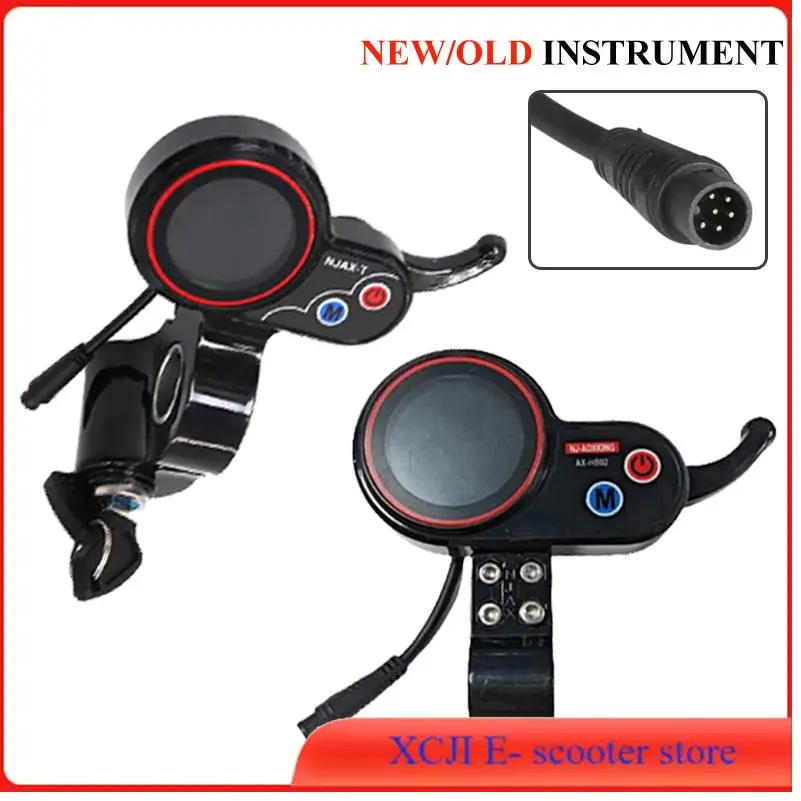 Electric Scooter LCD Display Meter Instrument Panel Power Switch Throttle 36V 48V Universal  NJAX-T NJ AOXIONG