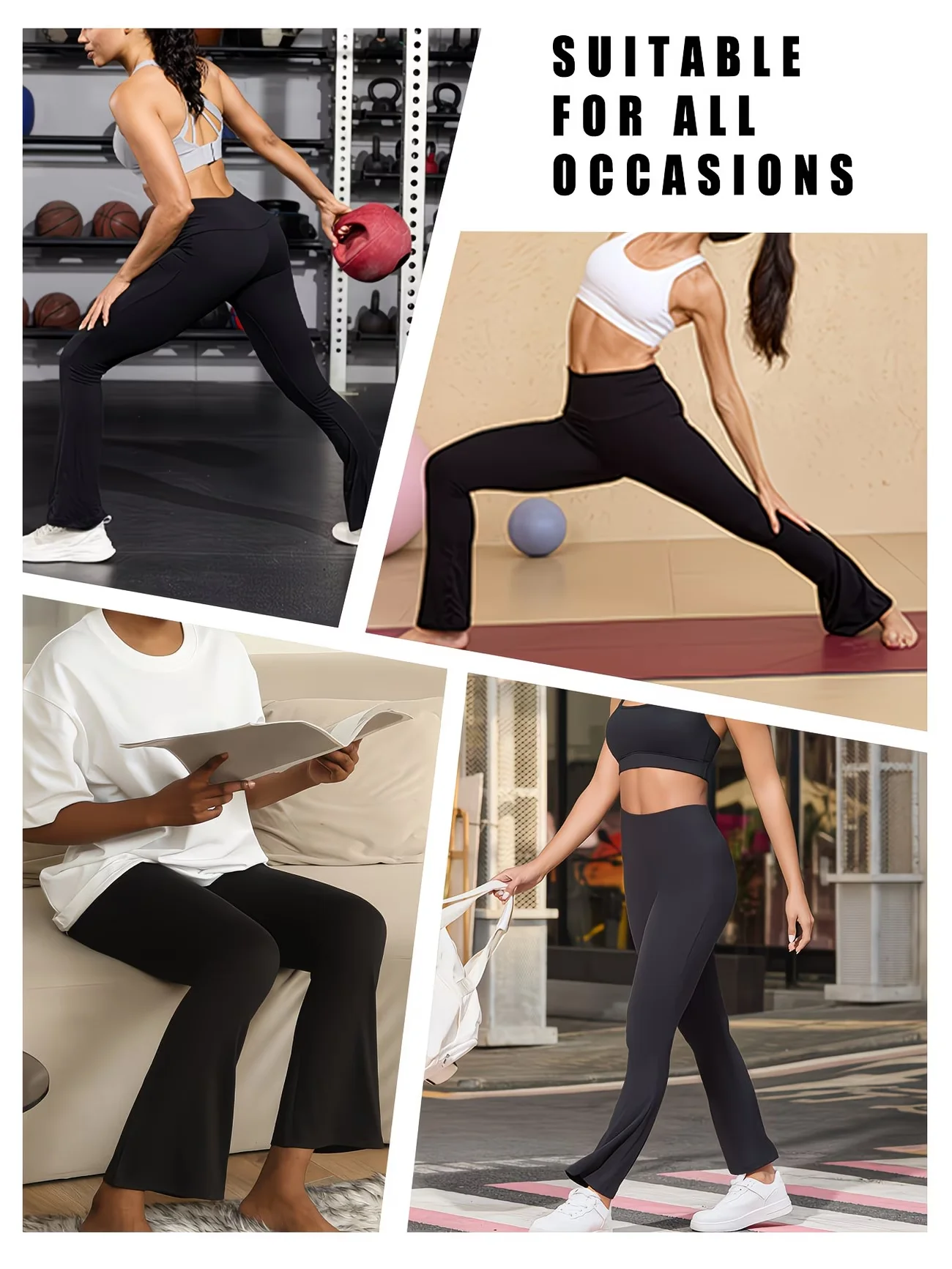 Damen-Yoga-Leggings mit Horn-Design, Hochgeschnittene Yoga-Hose, geeignet für Fitness, Sport, Laufen, Radfahren, Yoga und andere Sportarten. – Detail 1