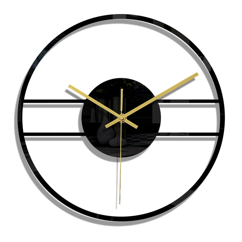 

11.8 Inch Acrylic Transparent Wall Clock Sticker Fashion Non-Ticking Quartz Clocks Watch For Living Room Home Decor CC306