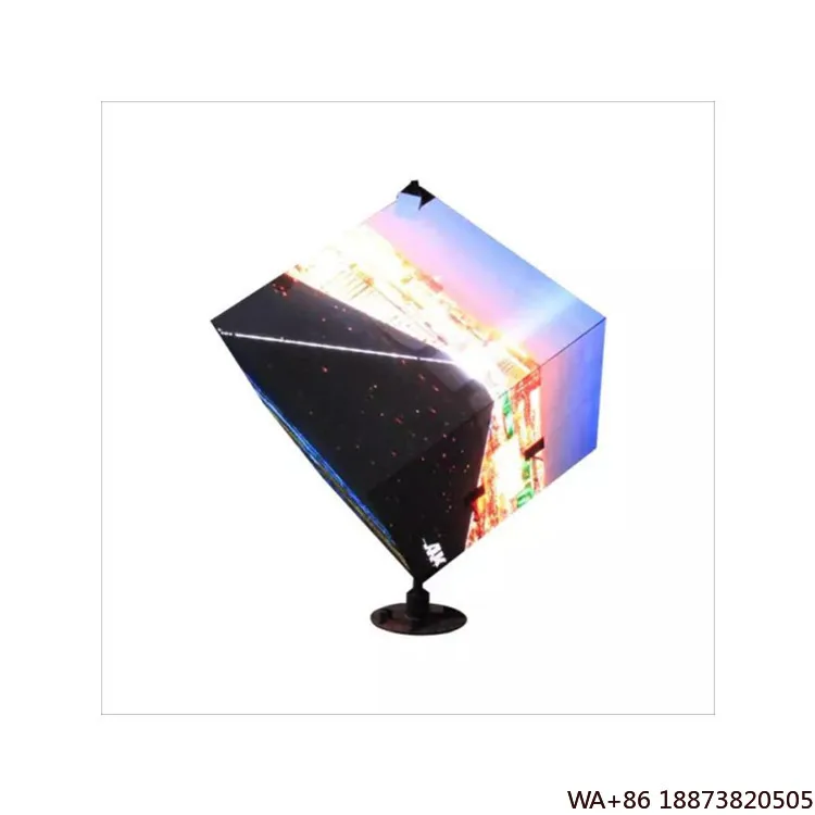 LED P2.5 Outdoor New Design Cube Screen Creative Logo 5 Faces Magic Box  Ad Screen Super Market Customized 3d Ad Wall