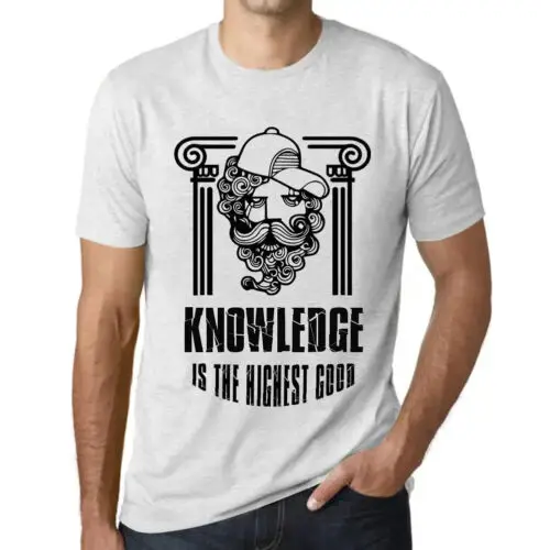 Heren Grafisch T-Shirt Kennis is het hoogste goed – Knowledge Is The Highest