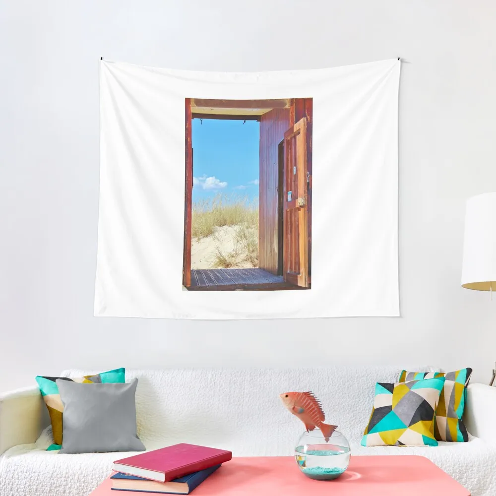 Doorway to the beach Tapestry Room Decorator Christmas Decoration Wall Art Tapestry