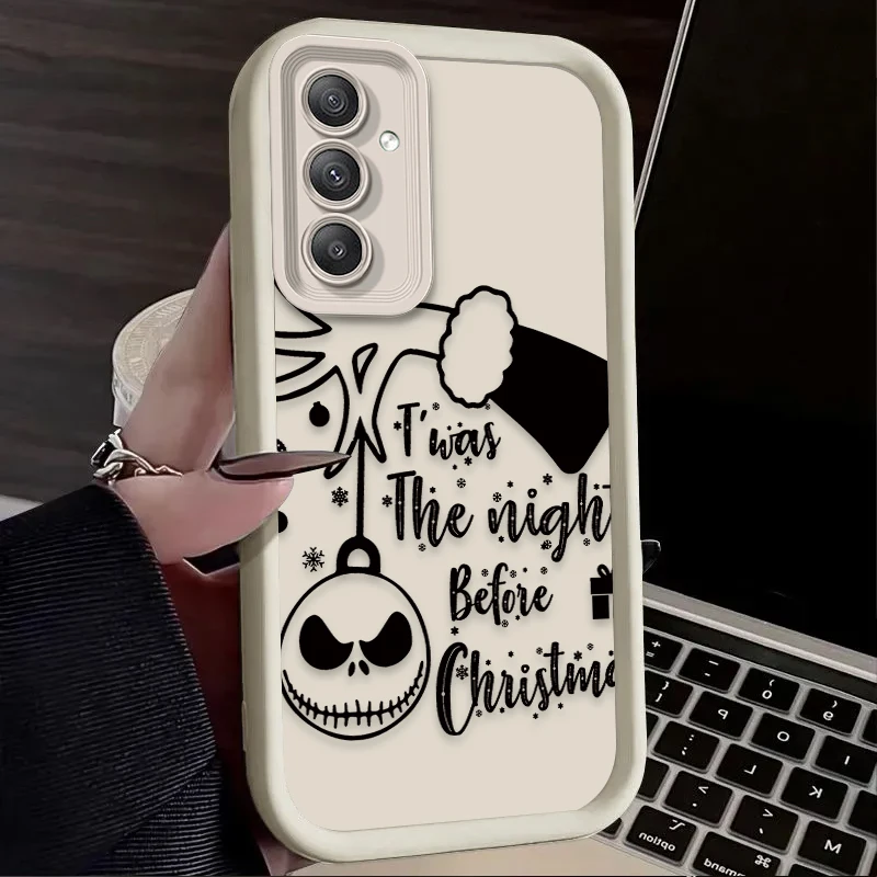 Disney The Nightmare Jack Phone Case for Samsung Galaxy A55 A35 A25 A15 A05 A05S 5G A24 A13 A23 A12 A22 A32 A52 A52S A71 A72 A51