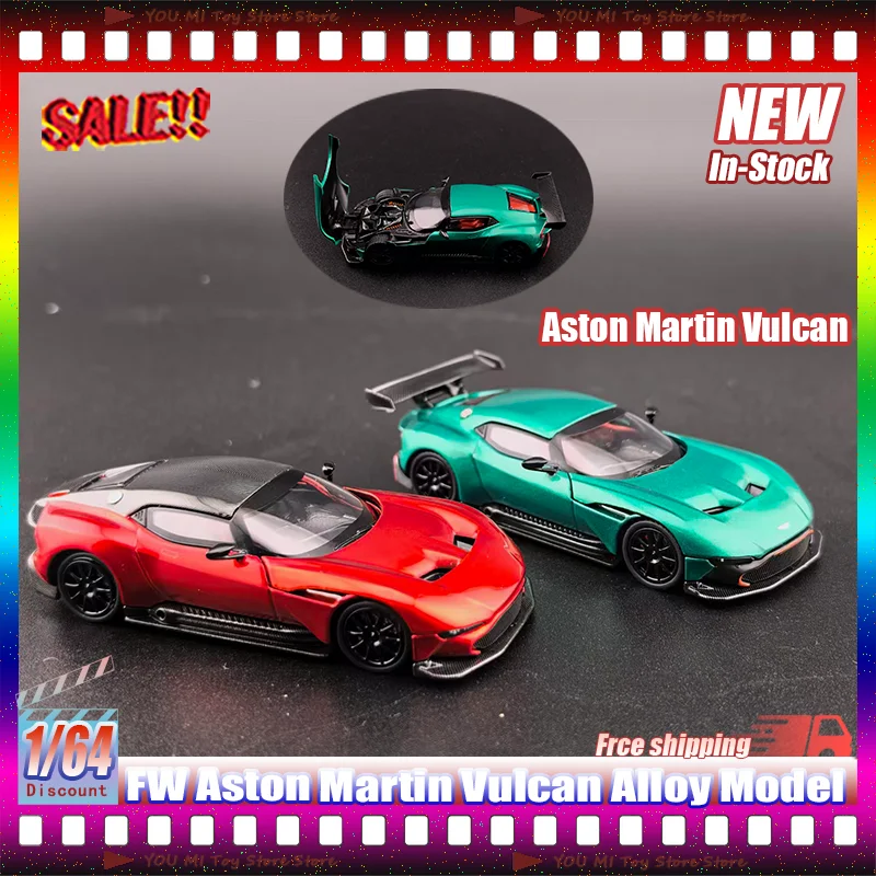 

New Stock Fw Aston Martin Vulcan 1:64 Scale Die-Cast Alloy Model Simulation Customized Children'S Toy Gift Collectible Ornament