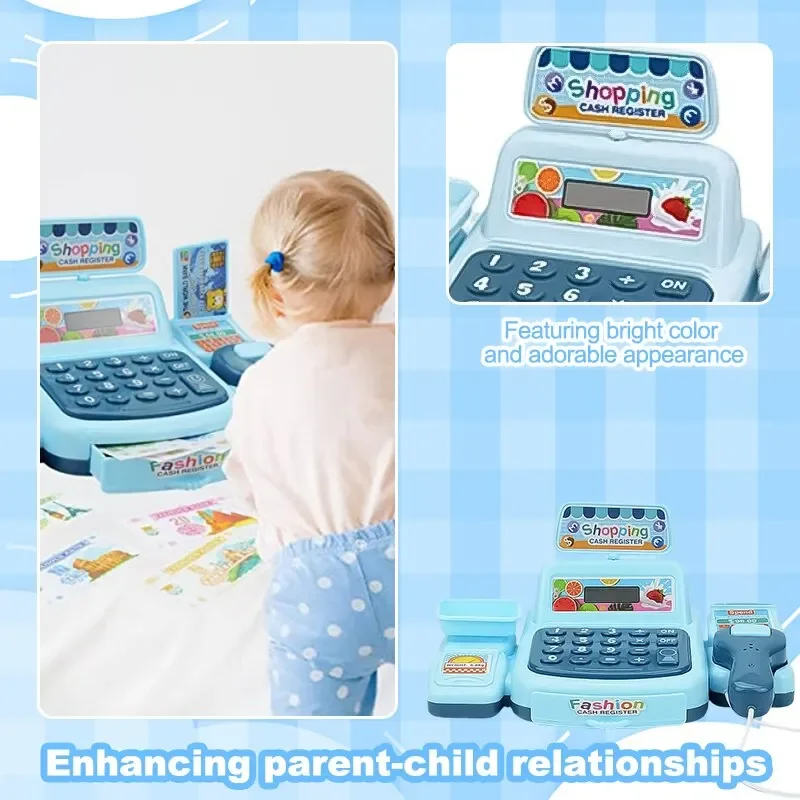 Kassa Speelgoed Elektronisch Fantasiespel Supermarkt Simulatie Winkelen Model Kind Kassa Tellen Rollenspel Meisje Gunsten