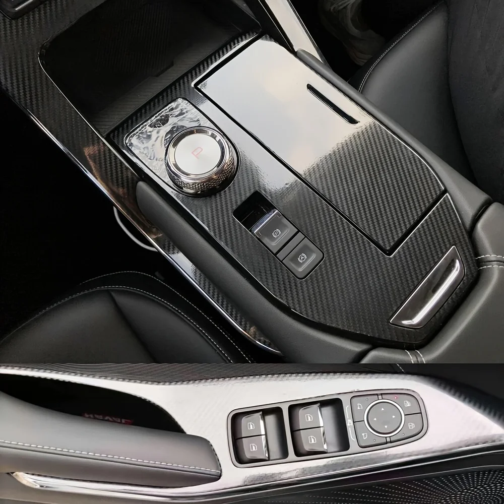 

For Haval H6 2020-2023 Interior Central Control Panel Door Handle 5D Carbon Fiber Stickers Decals Car styling Accessorie