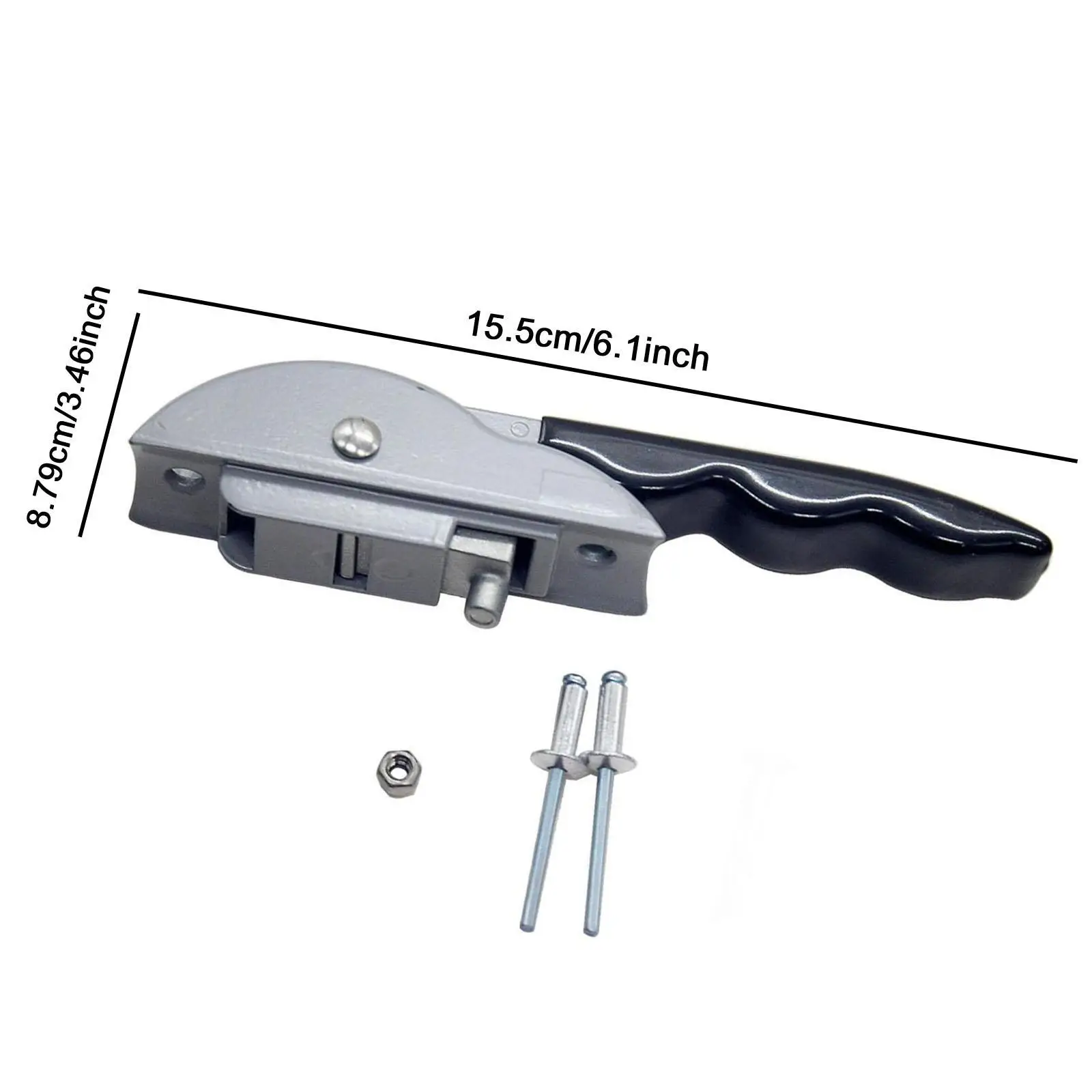 Ergonomic RV Awning Lift Handle Silver Upgrade Replacement Handle for 8500 9000 Manual Trailer Lift