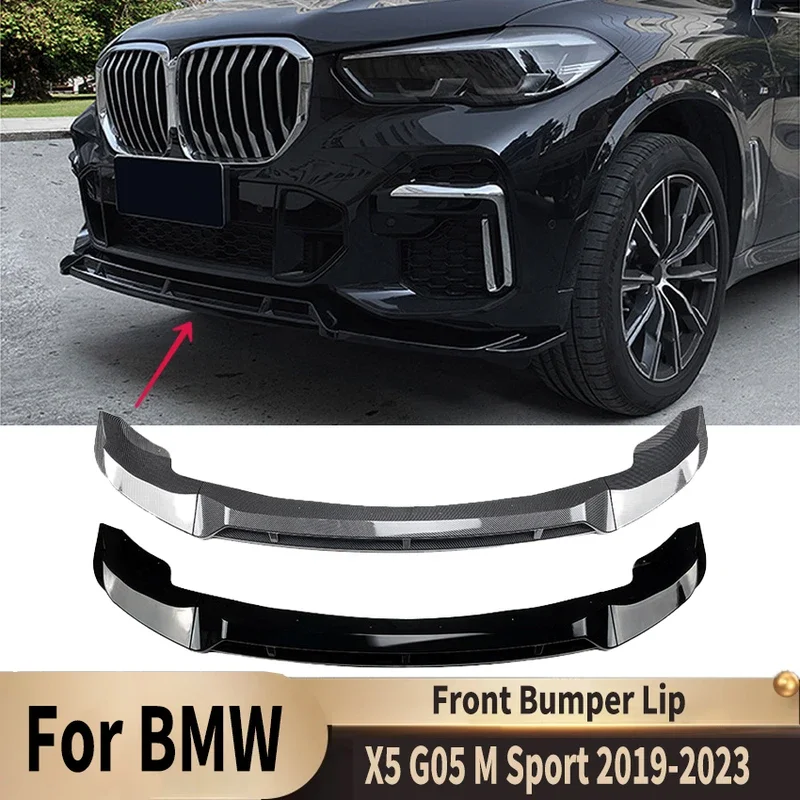 For BMW X5 G05 M Sport 2019 2020 2021 2022 2023 Car Front Bumper lip Diffuser Splitter Spoiler Guard Protector Body Kits