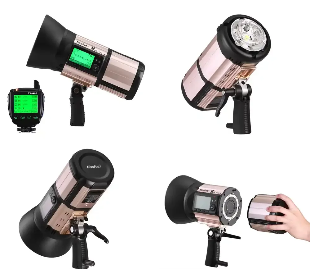 

Nicefoto 800W Outdoor Flash Lighting Studio Flash Battery Powered Mono Light K8 TTL.M TTL for and Nikon HSS 1/8000S
