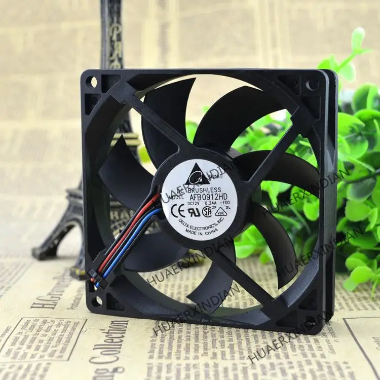 

New 9020 9CM AFB0912HD 12V 0.24A 3 Cooling Fan Assembly Kit