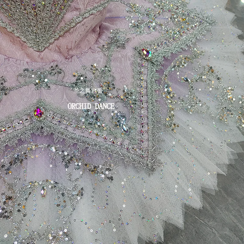 ชุดบัลเลต์สีชมพูสำหรับเด็กผู้หญิง ผู้หญิง และผู้ใหญ่ รุ่น BT2507053 ขนาดและสีตามสั่ง