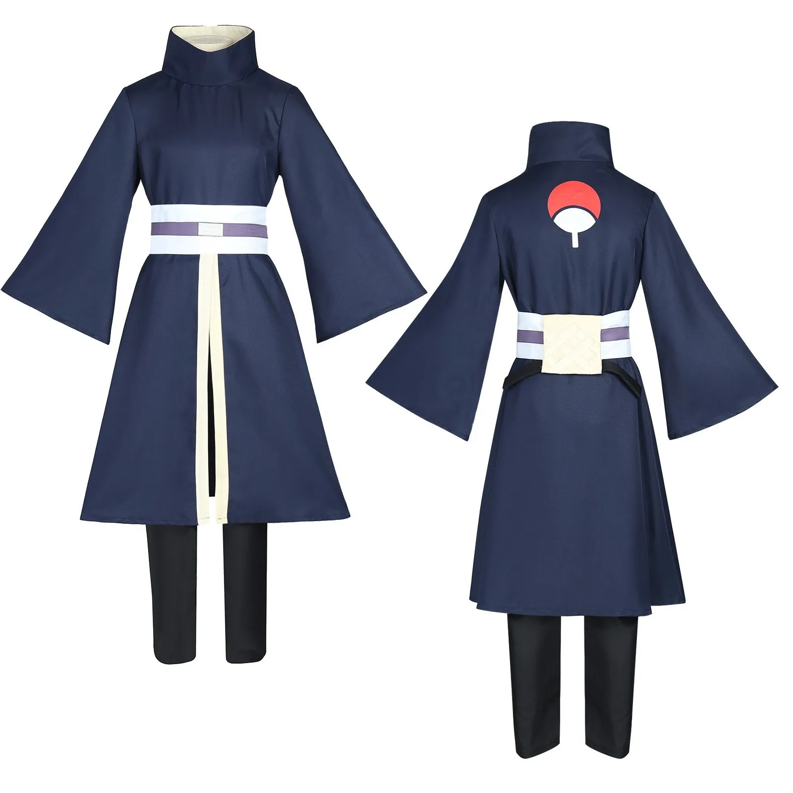

Halloween uniform Anime Uchiha Obito Cosplay Costume Coat Elastic Pants Belt Gloves Cos Convention Gift Adult Version Unisex