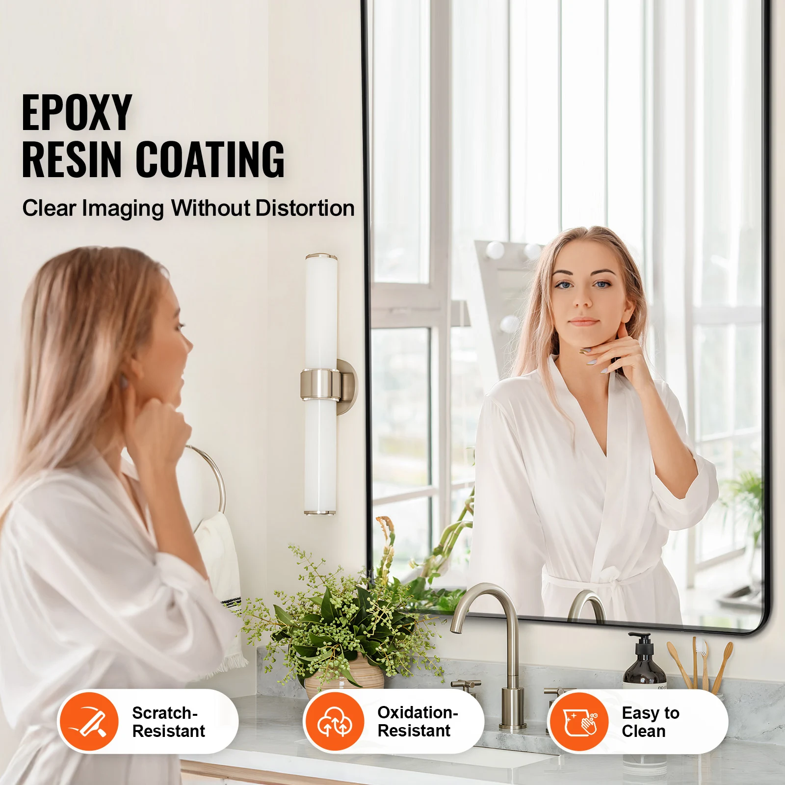 VEVOR Wall Mounted Makeup Mirr - đánh giá và giá Sustainable Living Usa
