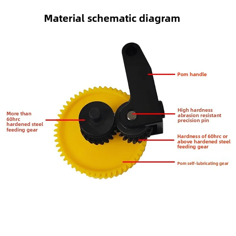 3D Printer Accessories Bambu Suitable for Bamblu Lab X1, P1P, P1S Integrated Hardening Steel Extruder Helical Gear