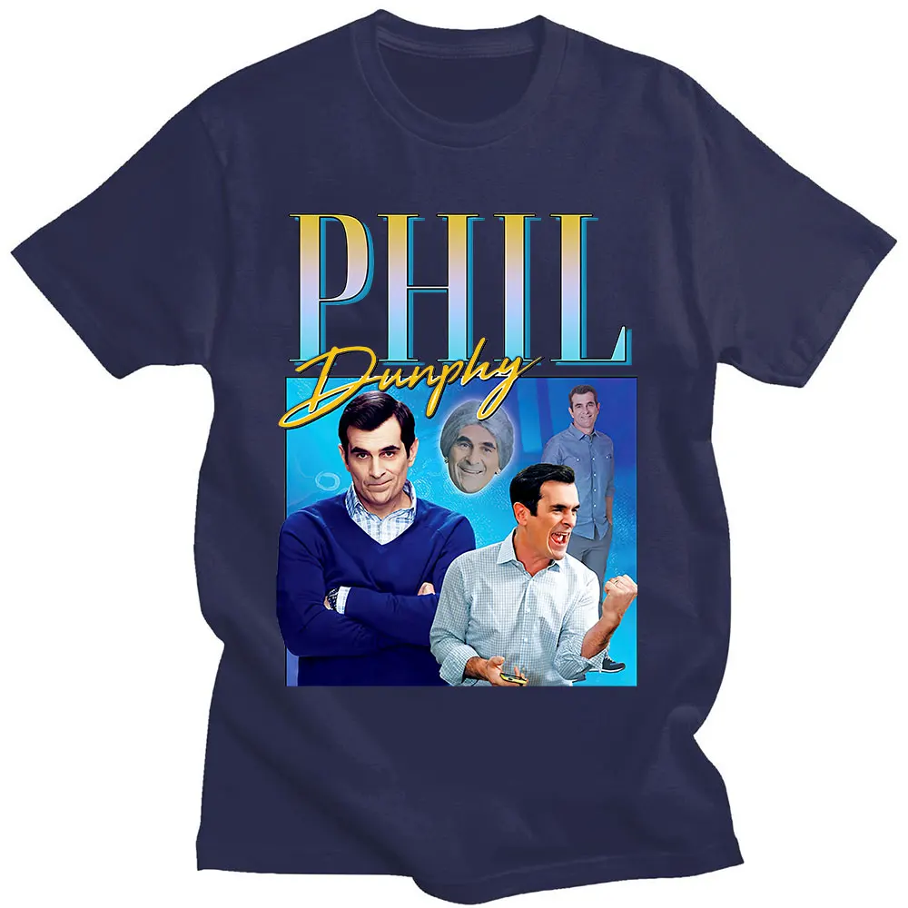 Phil Dunphy TV Show Send Friend Gift T-shirts Harajuku Interesting Graphics Print Short Sleeve Cotton Tee Shirt Oversize Unisex