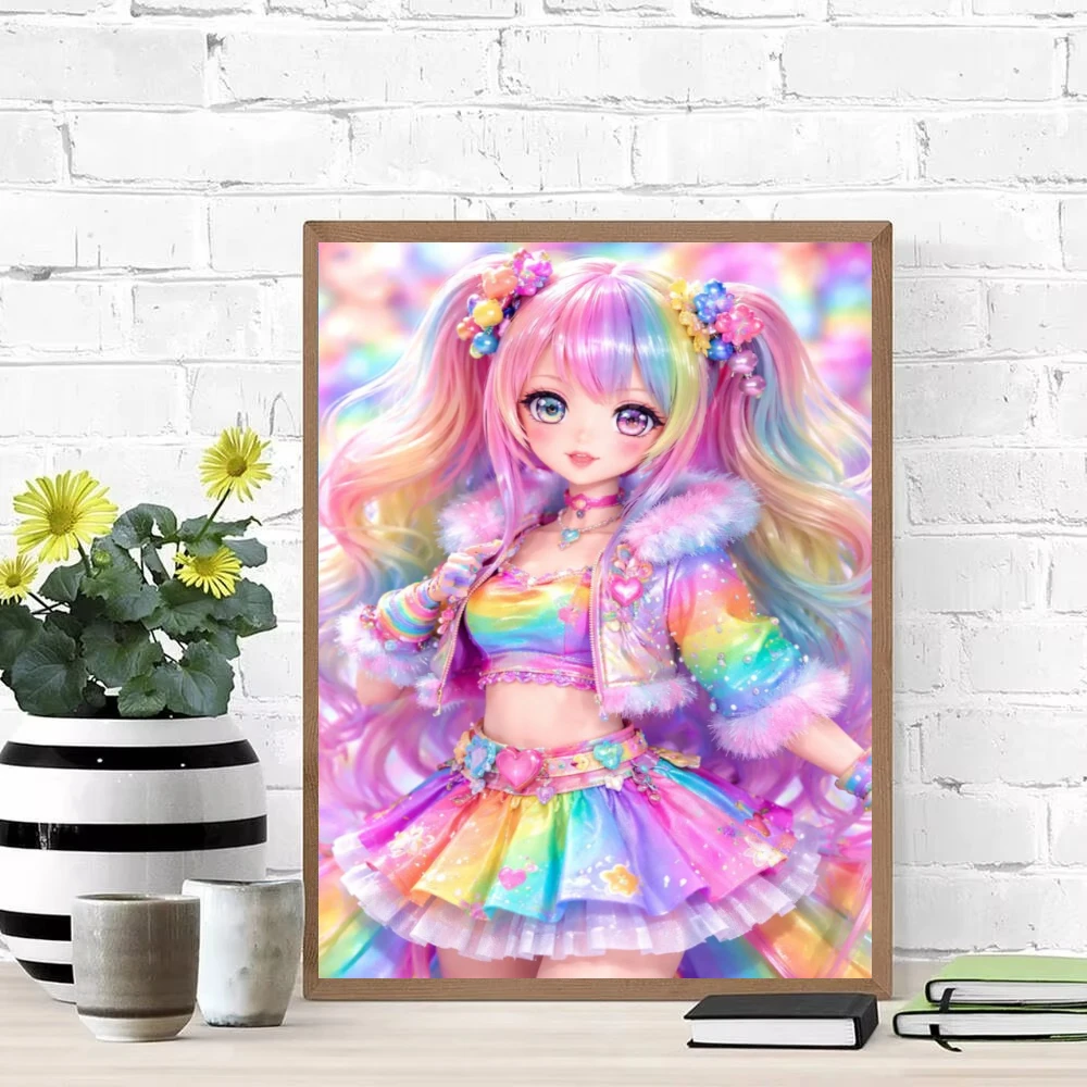 Kawaii Cartoon Figure Jigsaw Puzzles 500/1000/1200/2000 PCS Wall Decor for Living Room Bedroom Perfect Gift No Frame