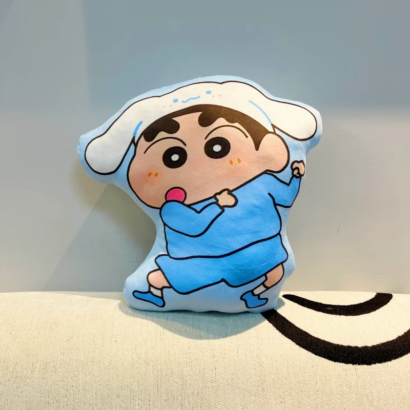 Crayon Shin-chan cartoon cute plush doll hug pillow kawaii home office chair sofa cushion toy anime merchandise wholesale - view 2
