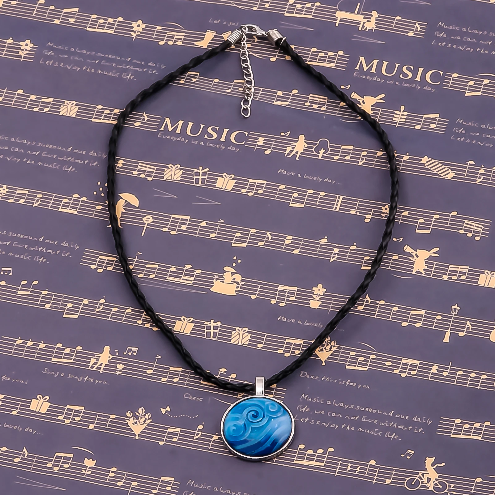 Anime Avatar The Last Airbender Necklace Pendant Kingdom Jewelry Air Nomad Fire and Water Tribe Pendant Glass Dome Necklace - view 3