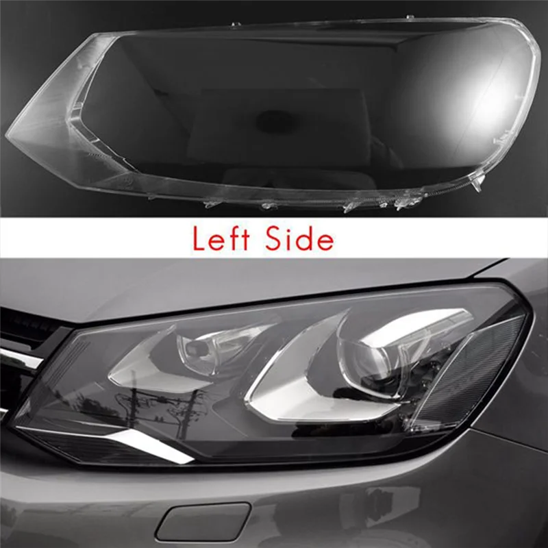 

For VW Touareg 2011 2012 2013 2014 Left Side Car Headlight Cover Transparent Lampshade Shell Lens Glass Replacement Accessories