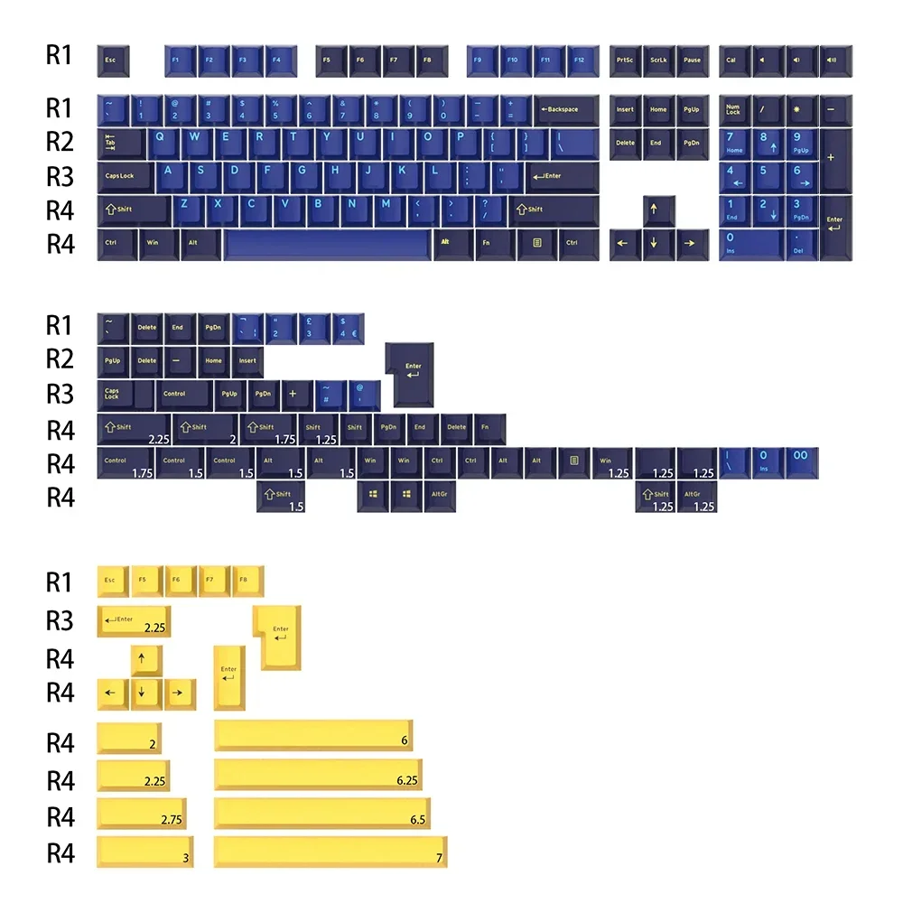 Ghost Judges Doubleshot keycap WOB BOW Apollo for mx keyboard 60 65 87 104 White on Black Black On White Apollo