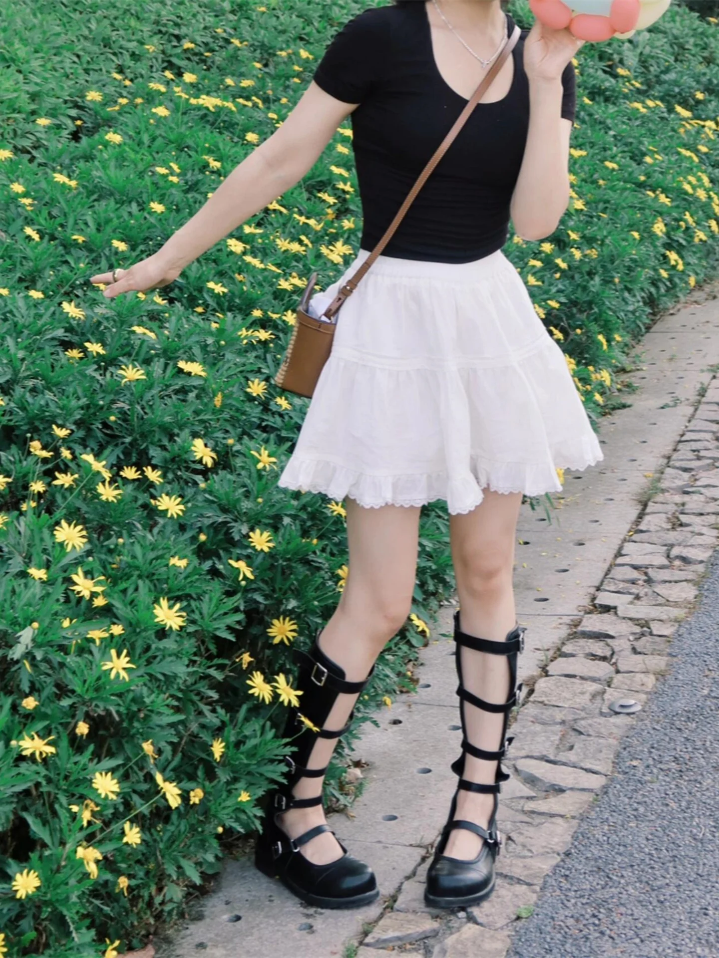 Unique Beautiful White Cake Half Skirt Women's Puffy Short Skirt Anti-Light Summer New Style High Waist A-Line Skirt