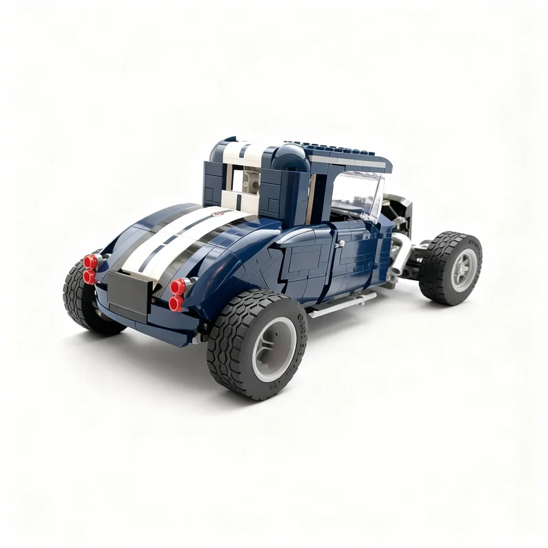 737pcs MOC Icons Fordes Deuce Hot Rod Model Building Blocks Architecture Christmas Gifts Toy Collection Craft Art Education Idea