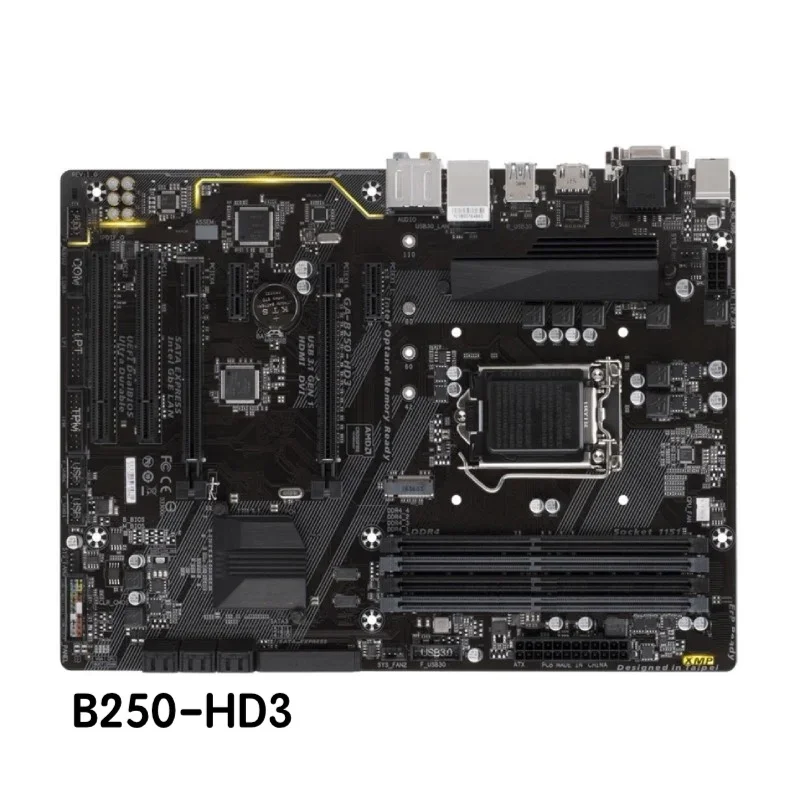 Материнская плата для Gigabyte GA-B250-HD3 B250 HD3 LGA 1151, материнская плата DDR4, 100% протестирована, ОК, полностью работает, бесплатная доставка