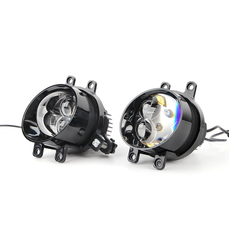 12V Bi led Lenses 3 Inch Fog Lights Laser Led Headlight yellow White Light 3000K 6000K for Toyota Nissan Projectors Fog Lamp
