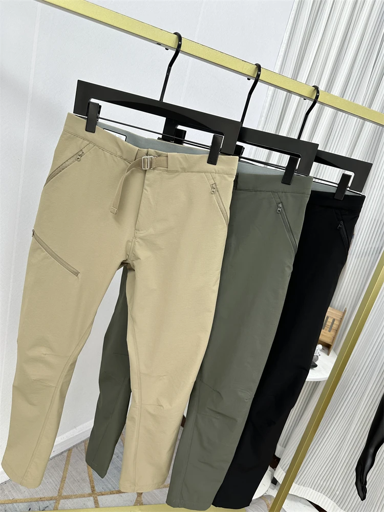 

Мужские повседневные брюки для активного отдыха, прямого кроя, легкие, быстросохнущие, дышащие, эластичные, 3D-пошив, весна-осень, модные, стильные