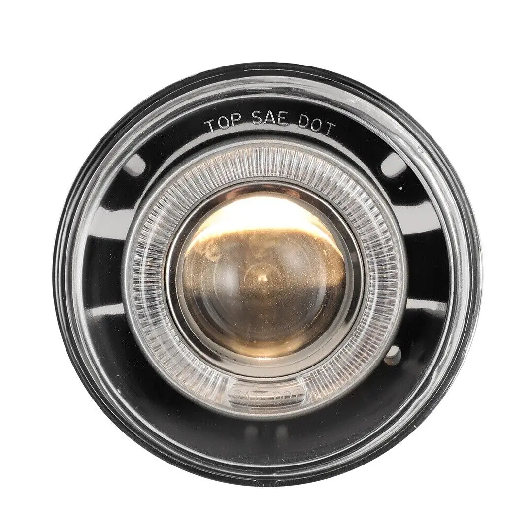 2 pcs for CHRYSLER 300 300C ASPEN DODGE DAKOTA DURANGO JEEP COMMANDER GRAND CARAVAN Halo Projector Fog Light lamps front driving view 5