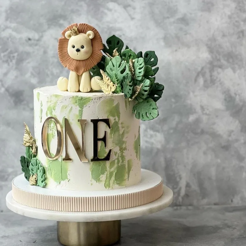 Ins アクリル 1 誕生日ハッピーケーキトッパー 誕生日パーティー 子供ケーキトッパー 1 歳用 デザートケーキデコレーション ベビーシャワー