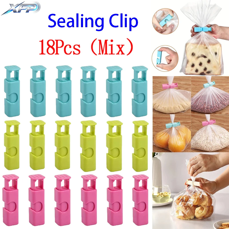 المطبخ الصحافة نوع مشبك للغلق بإحكام حقيبة الوجبات الخفيفة مشبك للغلق بإحكام البلاستيك الربيع الغذاء الرطوبة واقية المنزلية الخبز الحفاظ على كليب جديد-