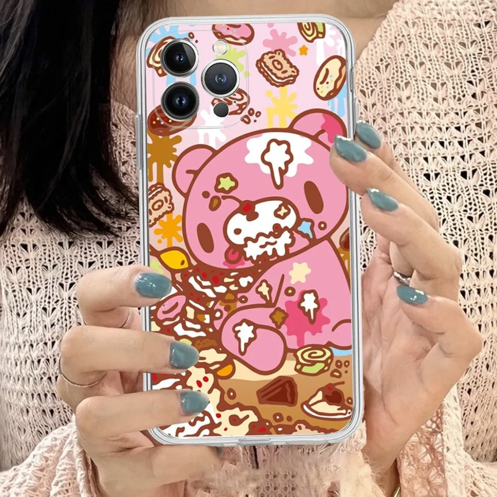 Cute G-Gloomy B-Bear Phone Case Silicone Soft For Iphone 16 15 14 13 12 11 Pro Mini XS MAX Plus X Cover