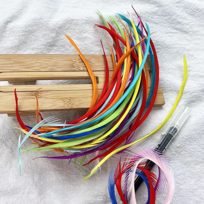 Wholesale 10-18cm Dyed Goose Feathers for Crafts Jewelry Creation DIY Handicraft Accessories Colored Geese Feather Natural Plume