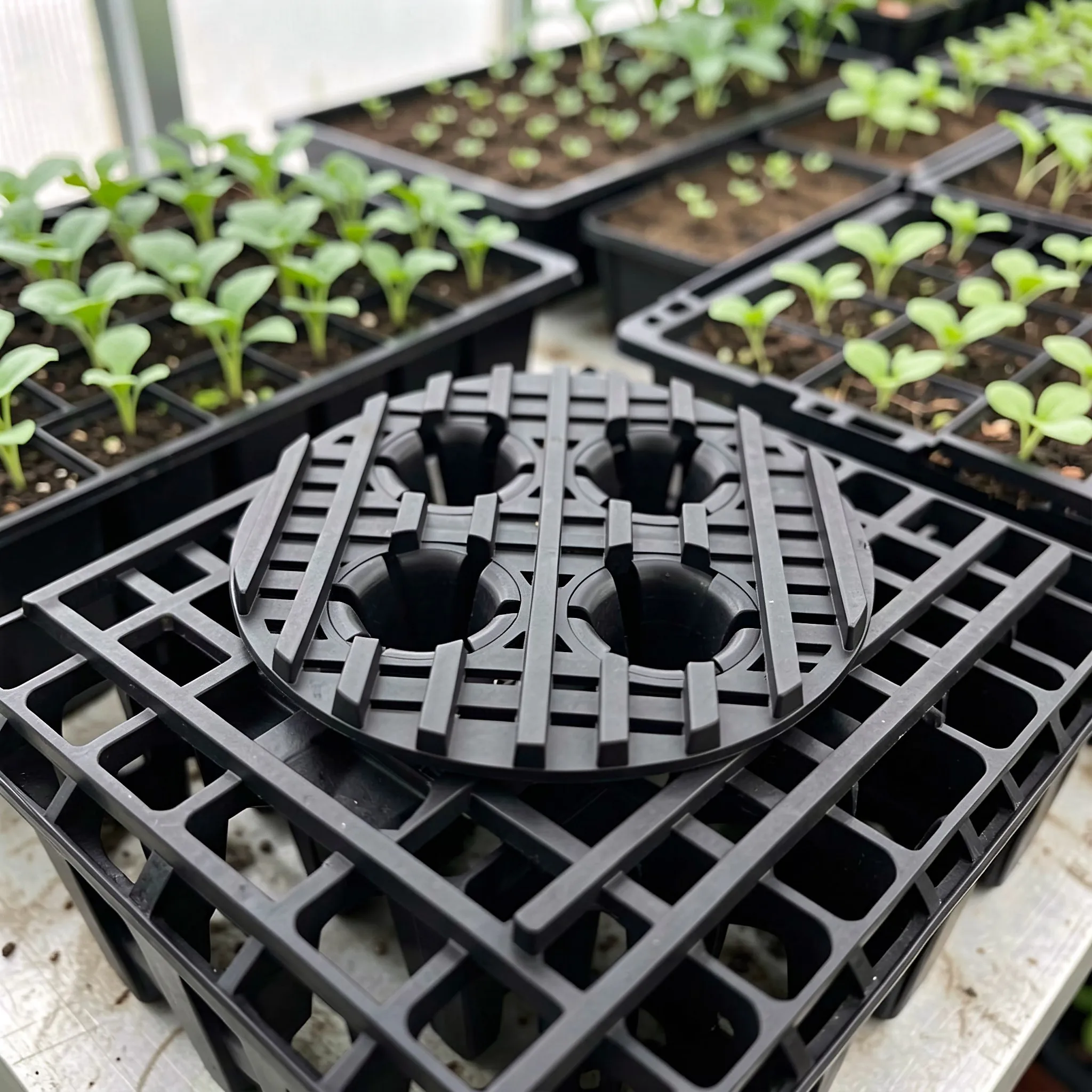 10Pcs Plant Pot Risers Thickened Plastic Flower Pot Feet Enhance Airflow Drainage Anti-Rot Elevators for Indoor Outdoor Plants
