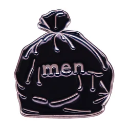 C3225 Men are trash Enamel Pins Women's Brooch on Clothes Anime Badges Lapel Pins for Backpacks Jewelry Accessories