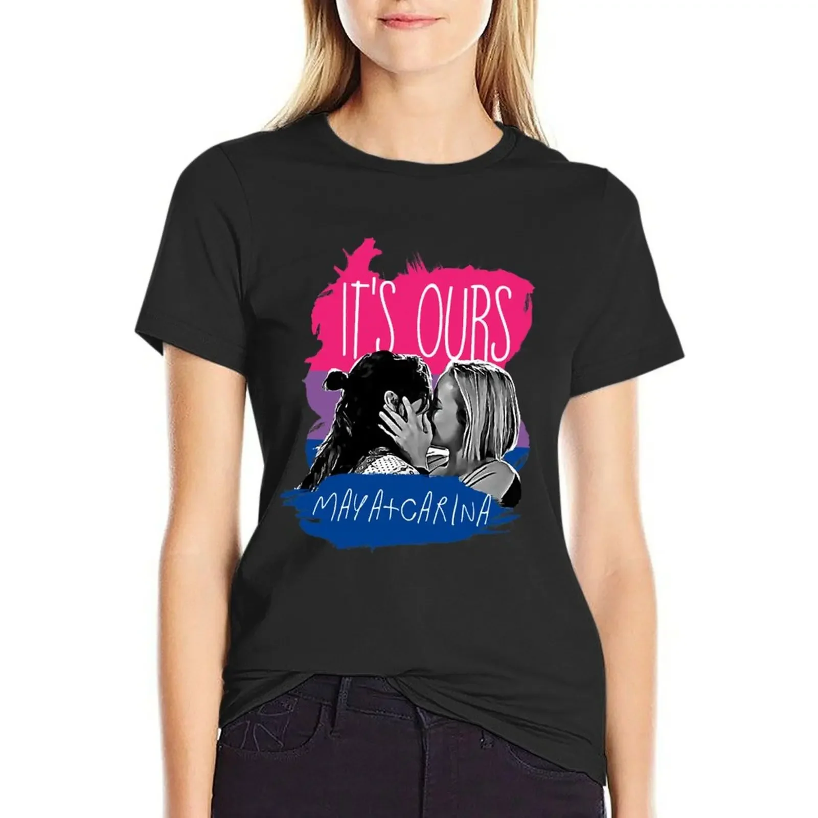 

Maya and Carina - It's ours T-Shirt quick drying summer tops cute clothes Women's cotton t-shirt