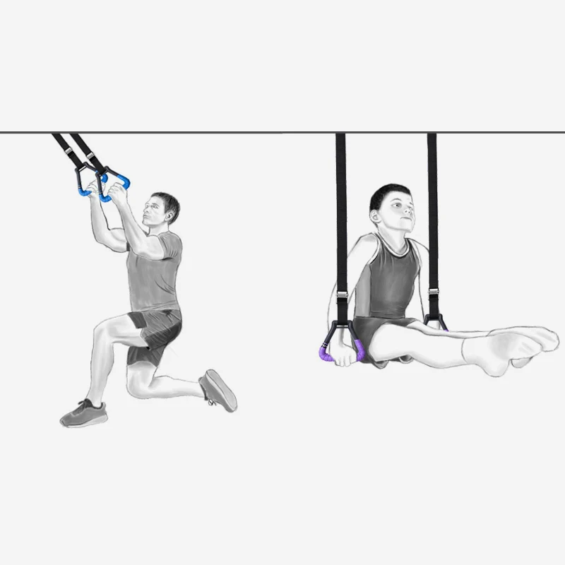 Anéis de ginástica antiderrapante para crianças, Anéis de ginástica, alças ajustáveis, Equipamentos de Fitness, Pull-up, Ginásio, Swing, Brinquedo esportivo