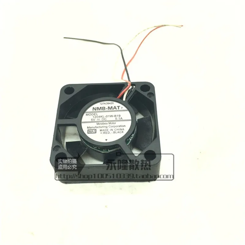 1204KL-01W-B19แท้5V 0.1A 3cm 30*30*10mm ฮาร์ดดิสก์แล็ปท็อปพัดลมมินิ