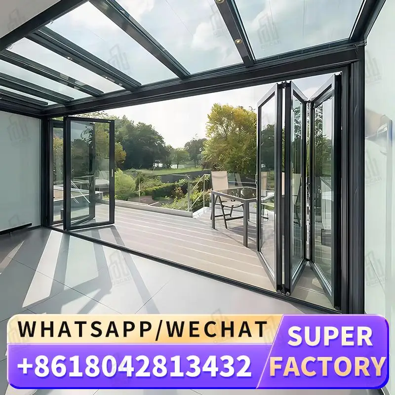 

Customizable Factory Made Foldable Windows Doors Ideal for European Office Spaces Creative Windows Foldable door