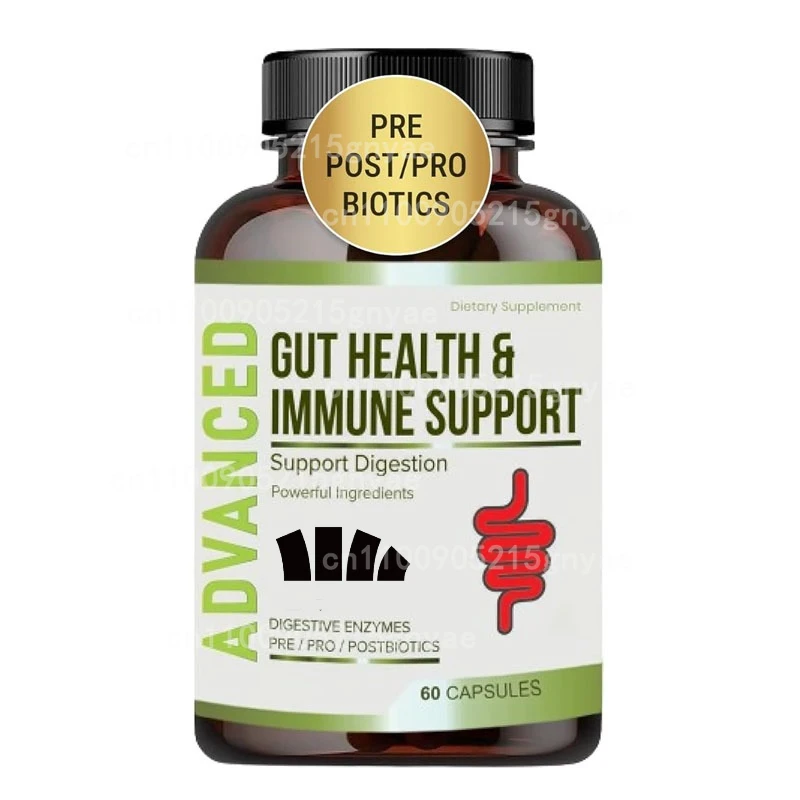 

Gut Health Supplement, Containing Gancao Root, Huangqi, Marshmallows, and L-glutamine, Gluten Free, 60 Capsules