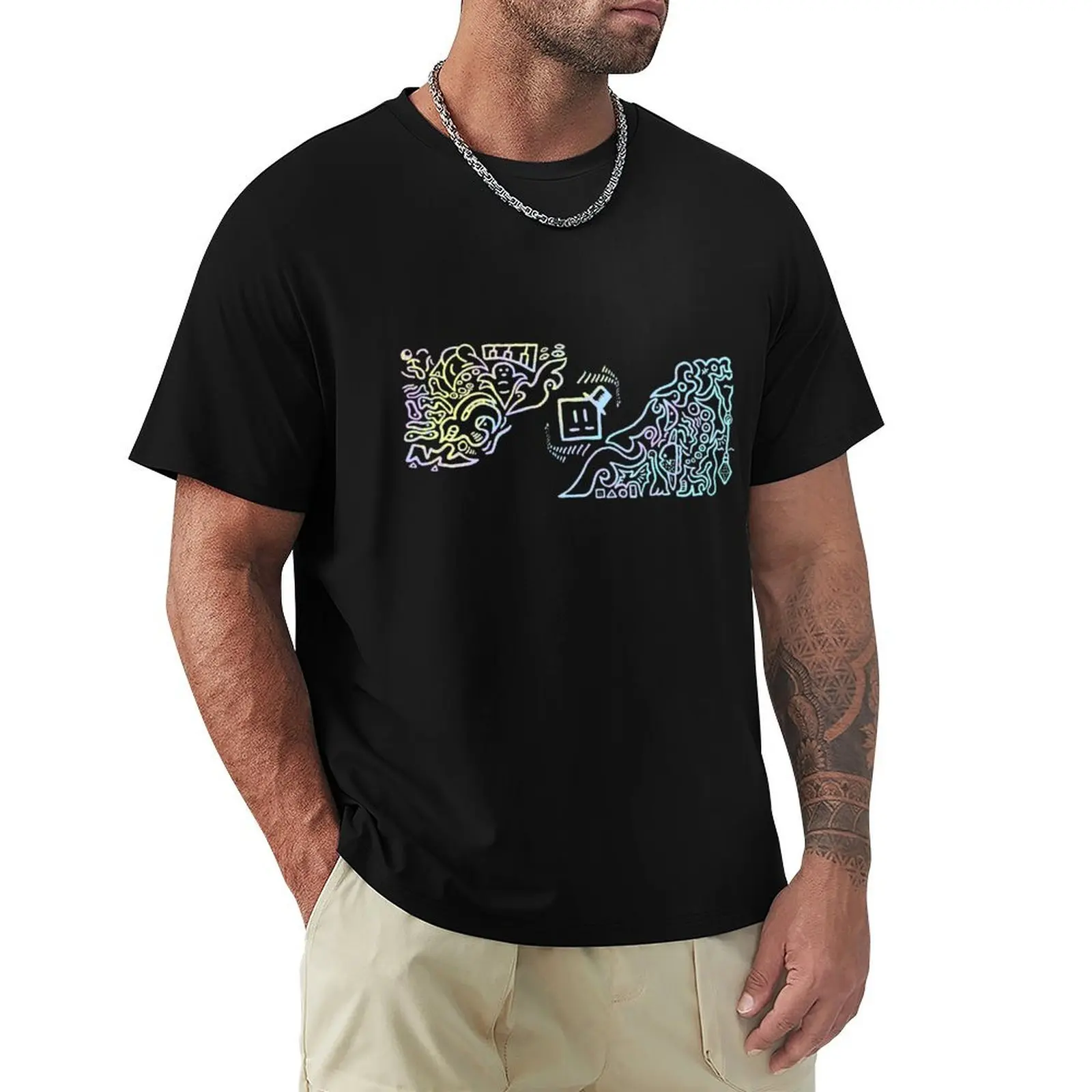 

Oh icy Blue Yellow and Purple T-Shirt custom t-shirts tees plain white t shirts men
