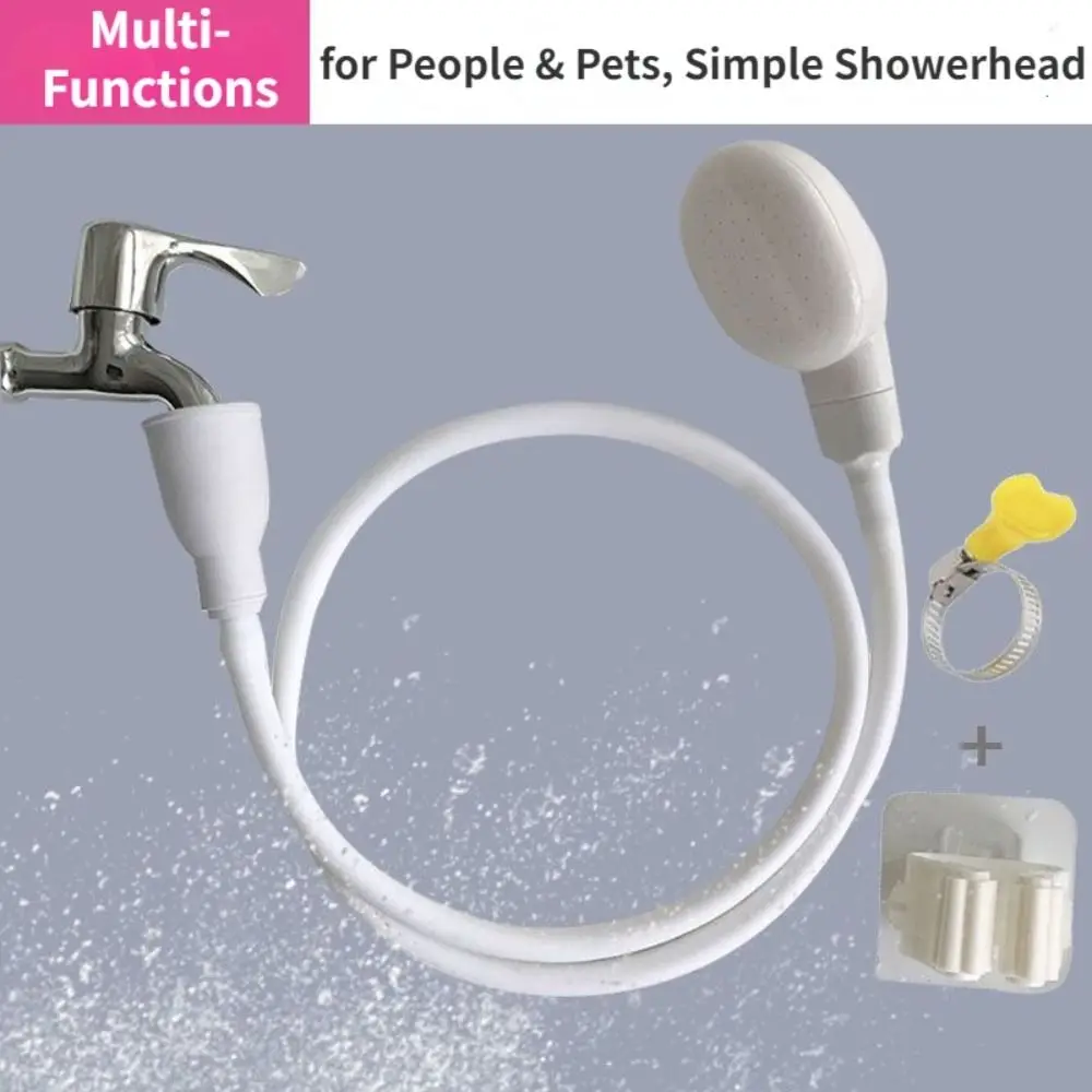 Rubber Hose Universal Sink Spray Multifunctional Extender Shower Head Drain Filter Quick Connect Handheld Shower Pet Bath