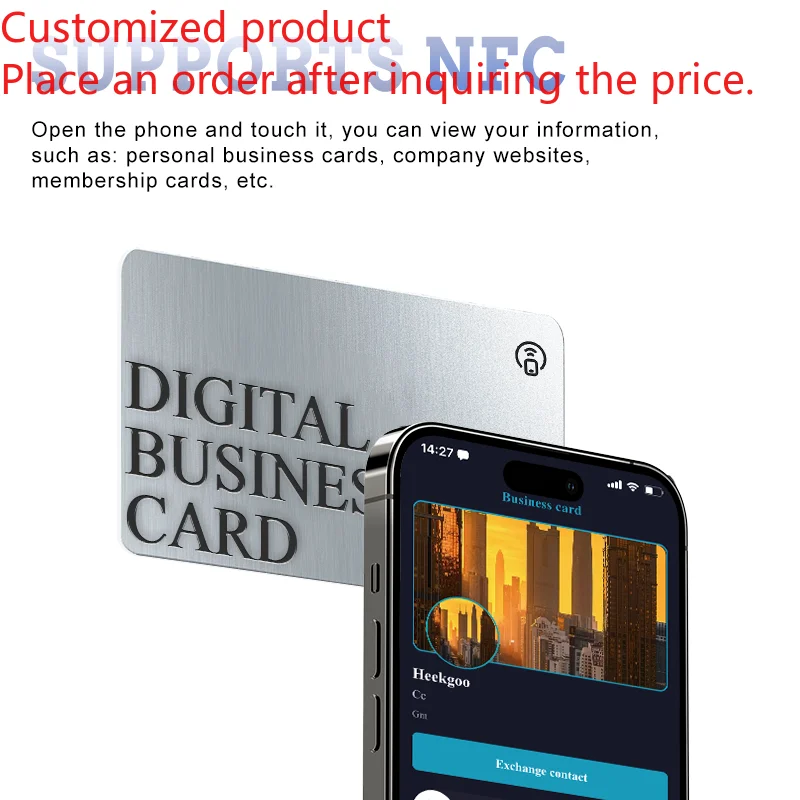 Customized product Cheap Custom Shape or Size Stainless Steel Metal Business Cards Printing With Your Own Design Various Colors