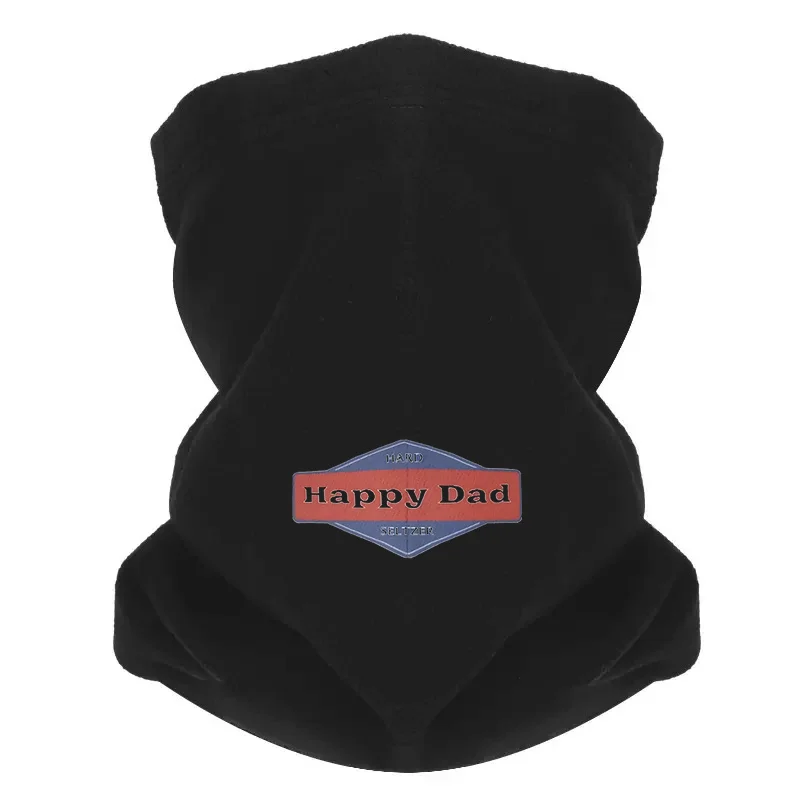 Hard Happy Dad Seltzer hombres bufanda al aire libre máscara cuello polaina sombrero mujeres gorra a prueba de viento mantener caliente invierno multifuncional