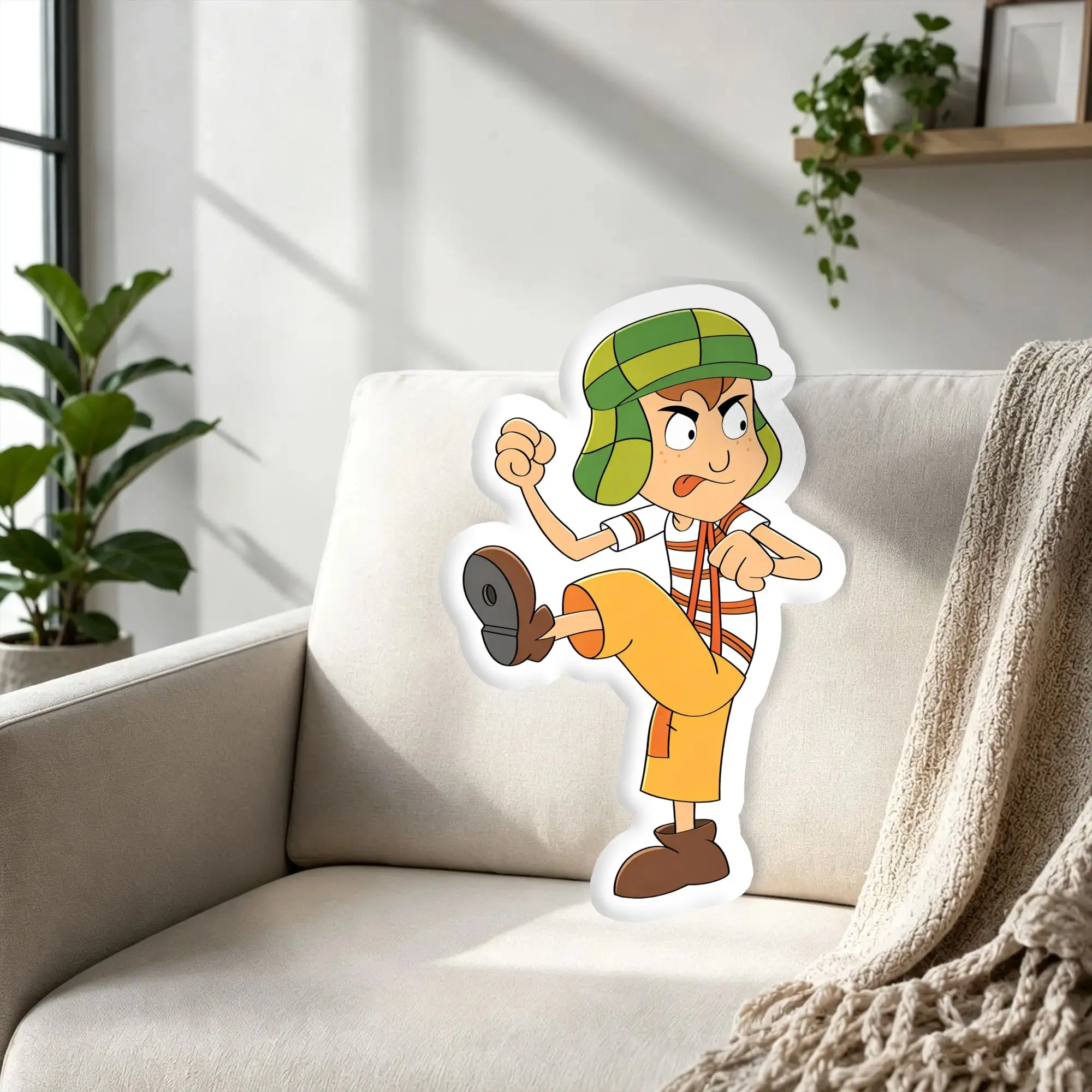 Custom El Chavo Del Ocho Stuffed Pillow Cushion Humorous Anime Funny Velvet Cushion DIY Pillows For Bedroom